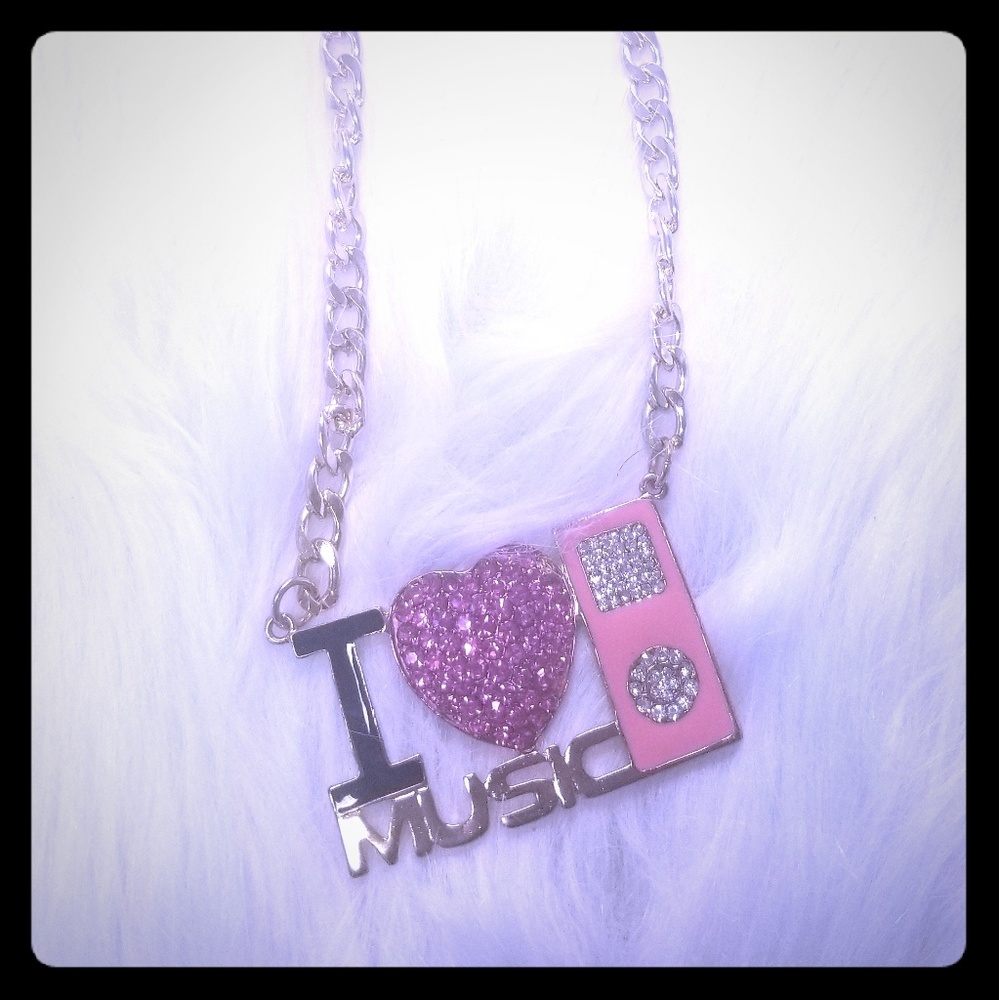 I Love Music Necklace